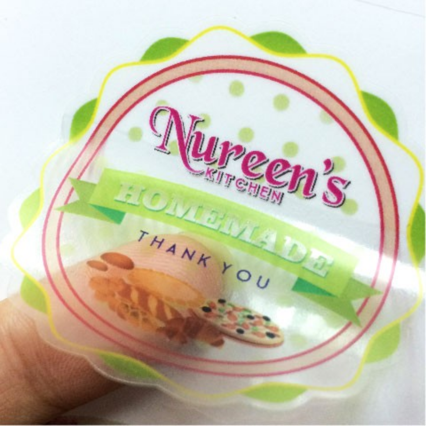 1 inch Circle/round Transparent Sticker