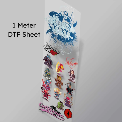 1 Meter Fabric Print (DTF) - 11x39 inch