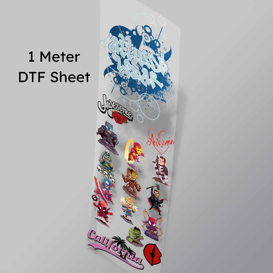 1 Meter Fabric Print (DTF) - 11x39 inch