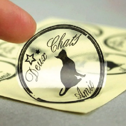 1 inch Circle/round Transparent Sticker