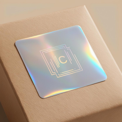 1 Inch Square Holographic Sticker