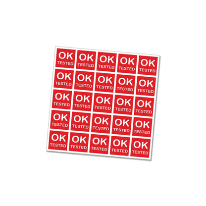 1 Inch Square Glossy Paper Sticker