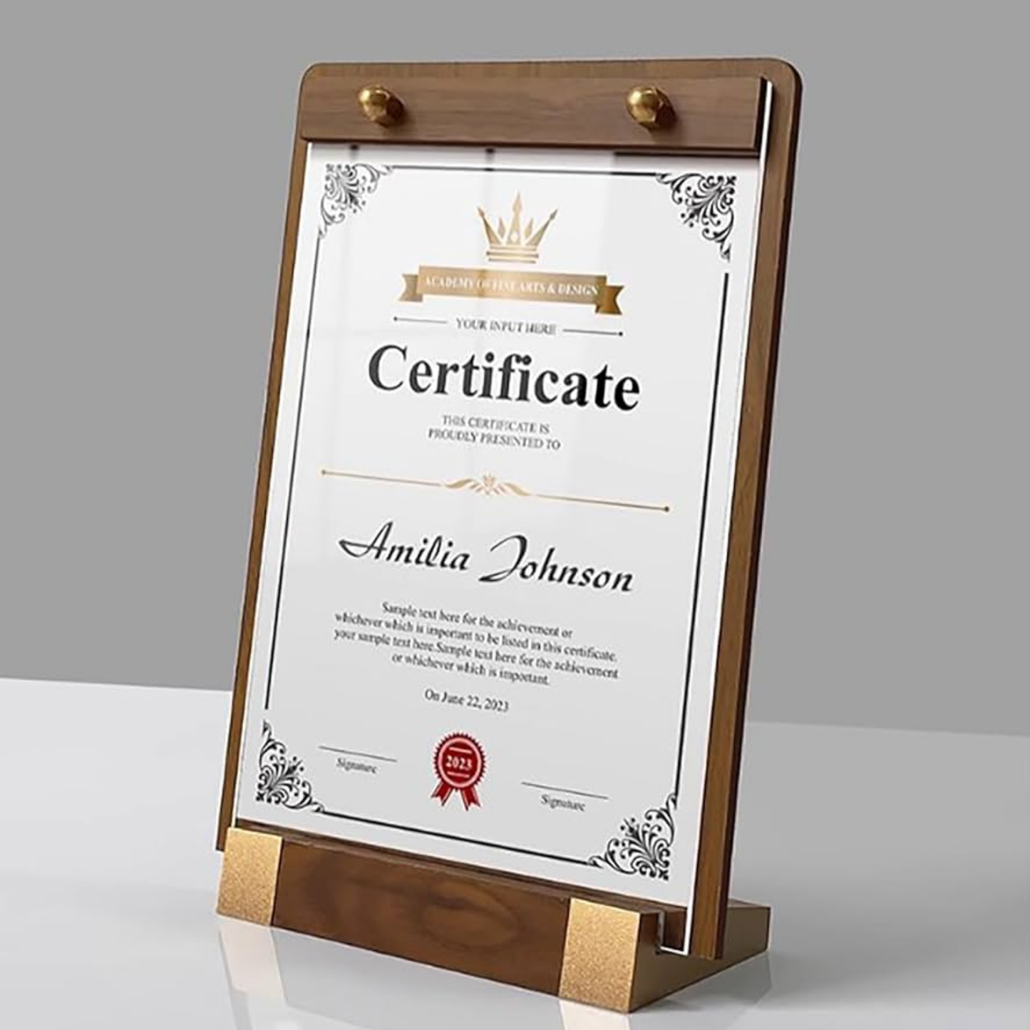 A4 Certificate