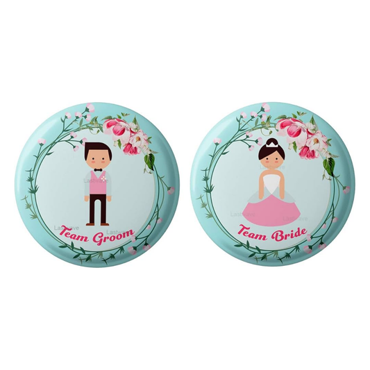 Bride & Groom Badges