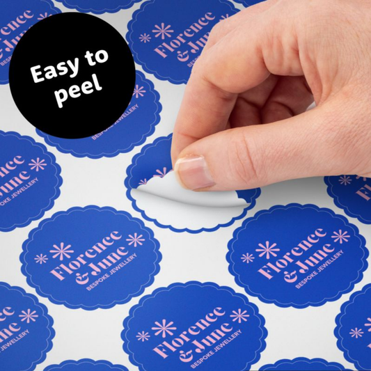 1.5 inch Circle/round Waterproof Sticker Label