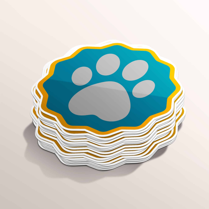 1.5 Inch Custom Shape Waterproof Sticker Label