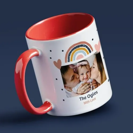 Red Photo Mug