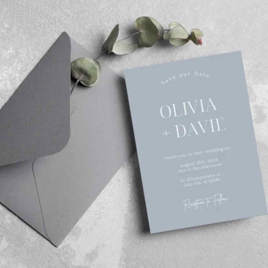 Wedding Invitation Card with Envelop